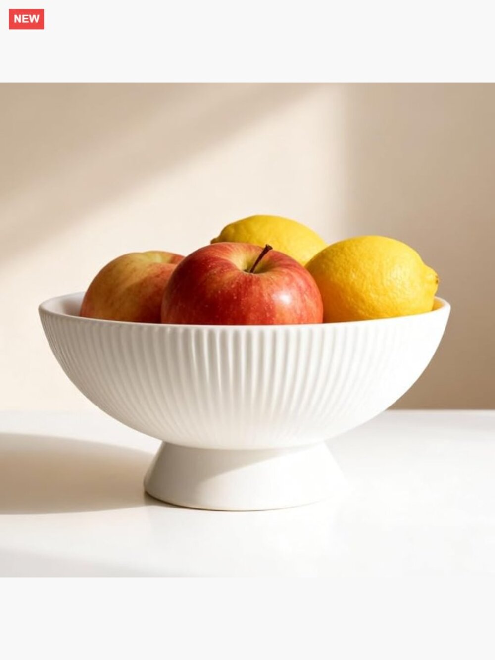 Handcrafted Ceramic Decorative Pedestal Bowl 8 Inch Fruit Key Catchall